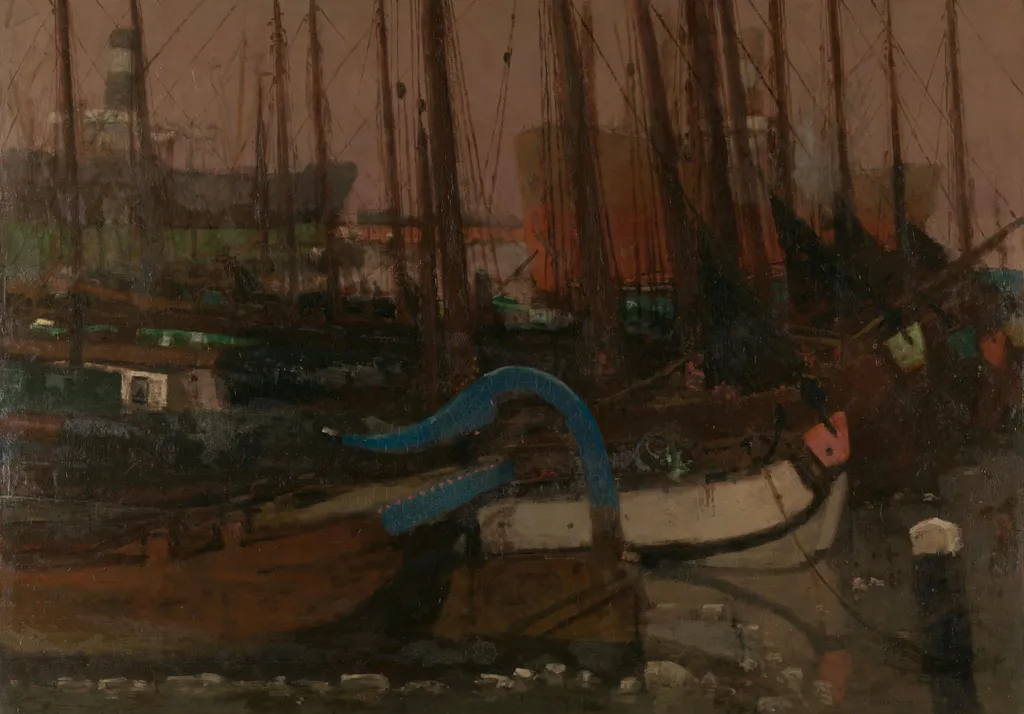 Schepen in het ijs, by Unknown, unspecified, 1901