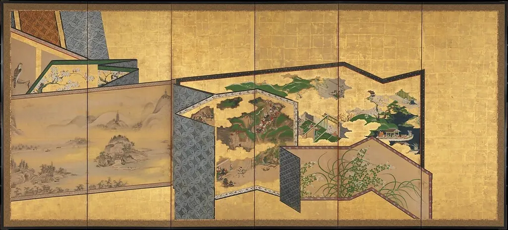 屏風尽図屏風|Screens within Screens, by Unknown, ink, 1750