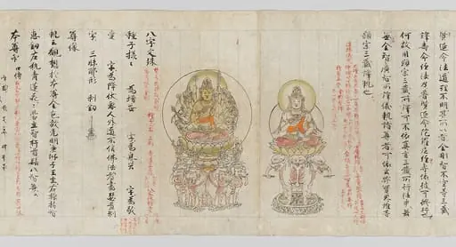 真言諸尊図像抄|Scroll from the Compendium of Iconographic Drawings (Zuzōshō), by Unknown