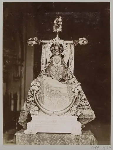 Sculpture of the Patroness of Granada, Nuestra Señora de las Angustias (Our Lady of Sorrows), housed in the altarpiece of the Basilica de las Angustias, by Unknown