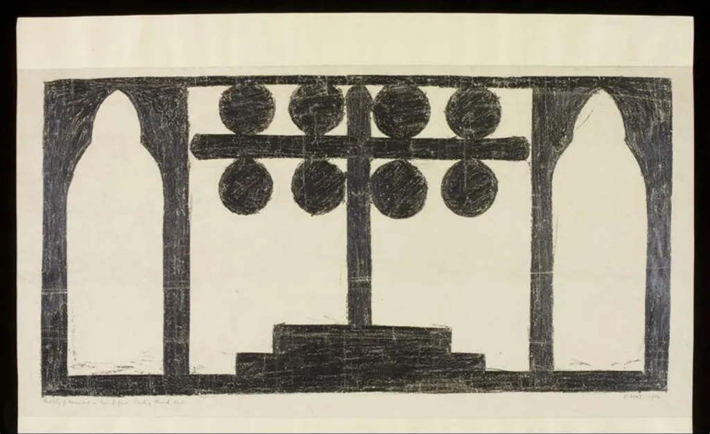 Sculptured ornament, by Unknown, 1934