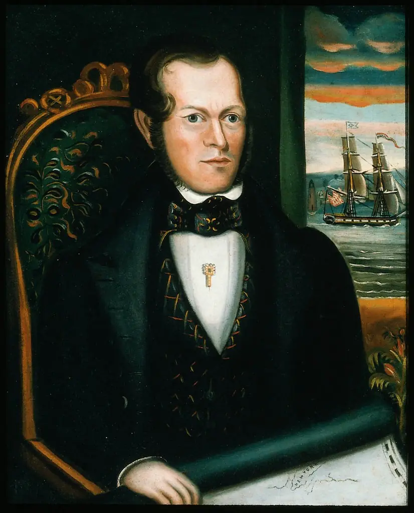Sea Captain Maxwell B. Chace, by Unknown