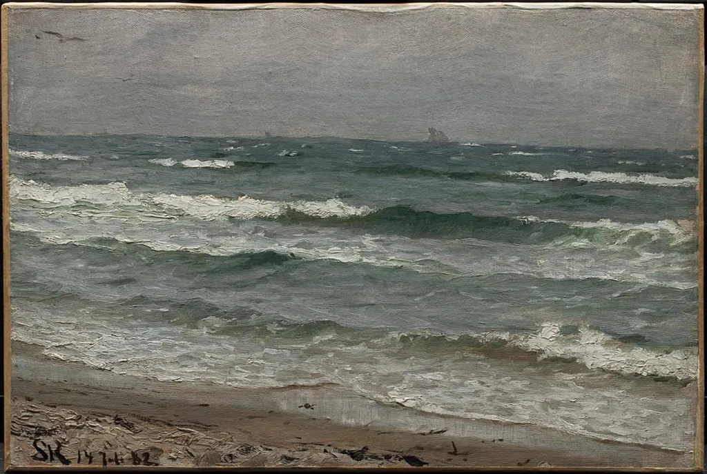 Seascape. Skagen, by Unknown, 1882