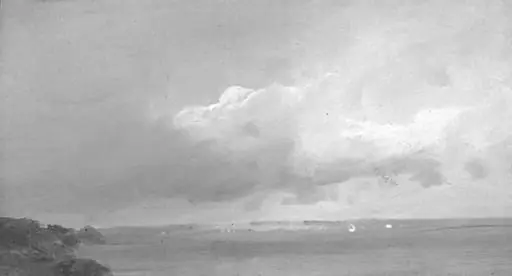 Seascape with Clouds (The Sound Coast?), by Unknown
