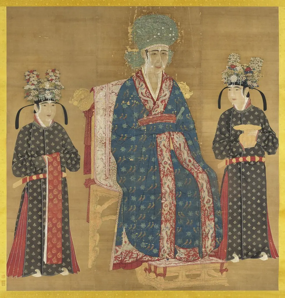 Seated Portrait of Song Renzong's Empress, by Unknown