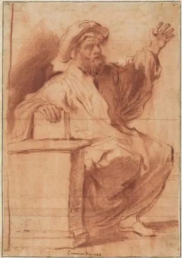 Seated Prophet, by Unknown