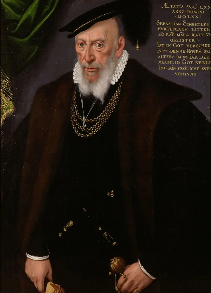 Sebastian Schärtlin von Burtenbach (1496-1577), Landsknechthauptmann, Kniestück, by Unknown