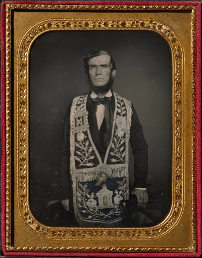 Secretary for a Lodge of a Temperance Organization, by Unknown, 1854