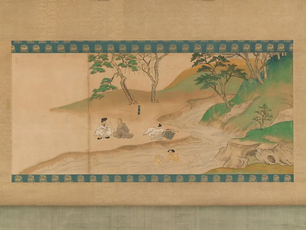 Section of Jin'o-ji Engi Emaki (Konin Shonin E-den), by Unknown, 1316