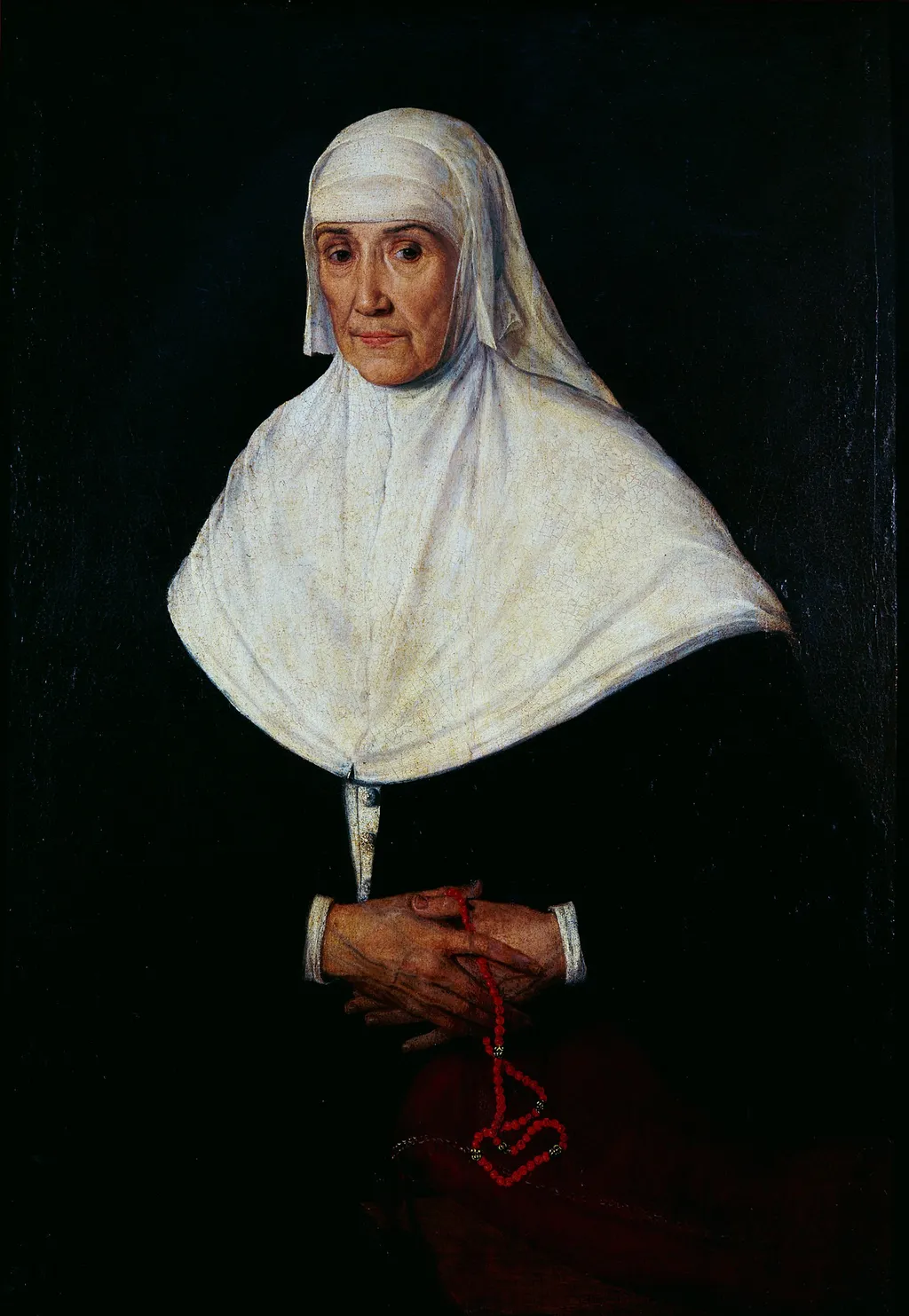 Senhora com Rosário, by Unknown, unspecified, 1550
