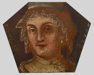 Sepulchral portrait of Ms Nieborowska from Hyżne, by Unknown, 1740