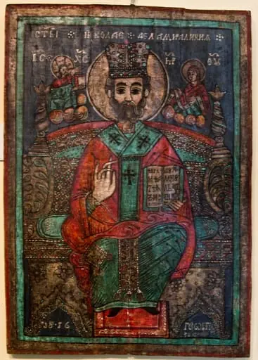 Sf. Ierarh Nicolae; Icoană de catapeteasmă, by Unknown
