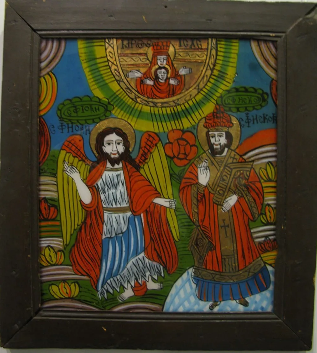 Sf. Ioan Botezătorul și Sf.Nicolae, by Unknown, 1850