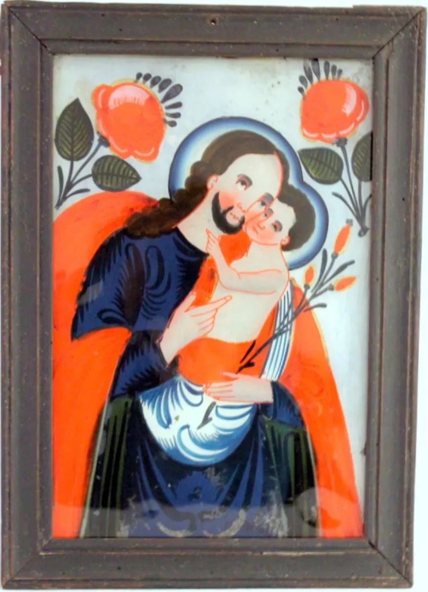 Sf. Iosif și Iisus Cristos copil, by Unknown, 1850