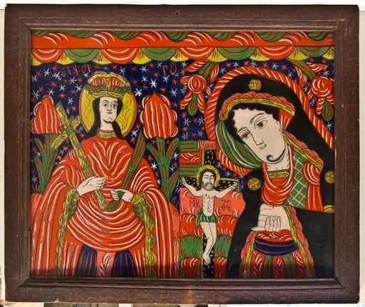 Sf. Parascheva și Maica Domnului îndurerată, by Unknown