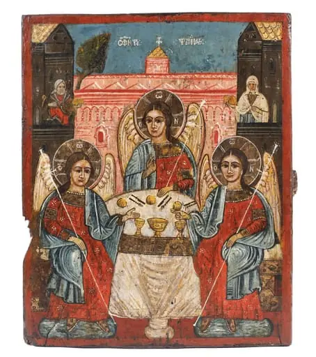 Sfânta Treime (Cina de la Mamvri), by Unknown