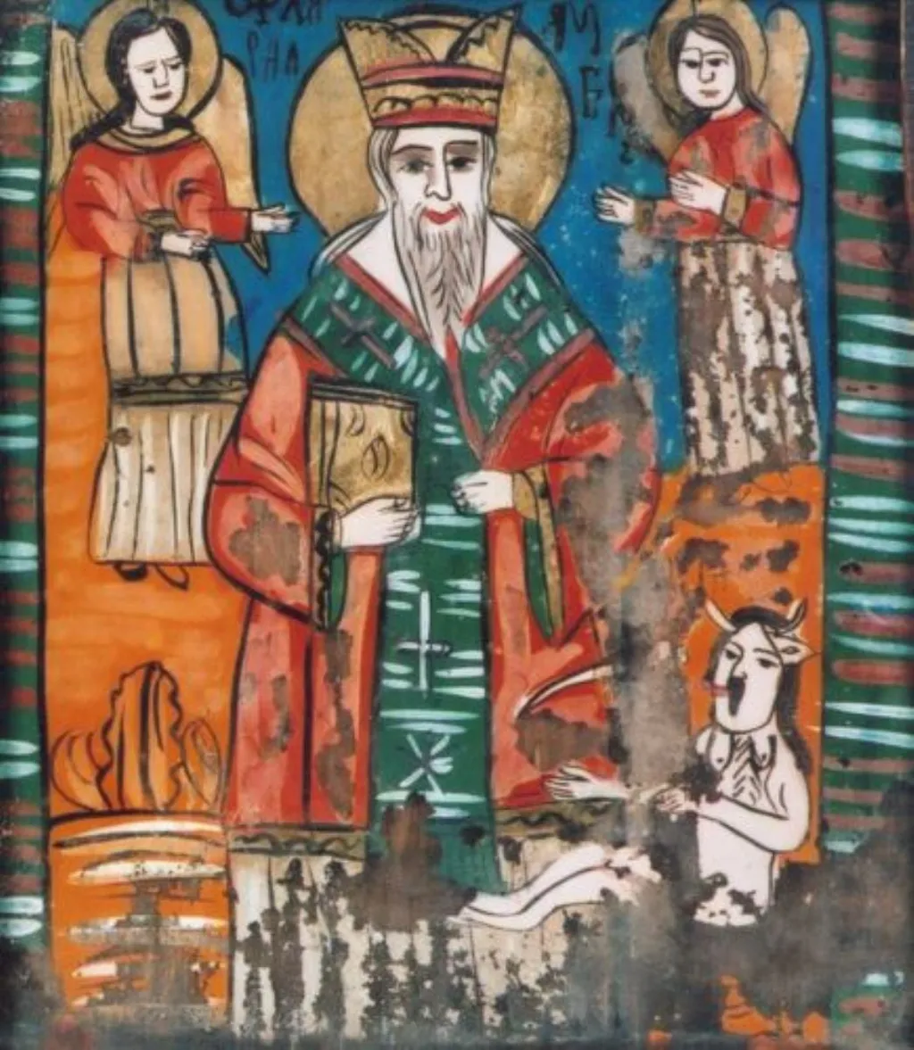 Sfântul Haralambie, by Unknown, 1850