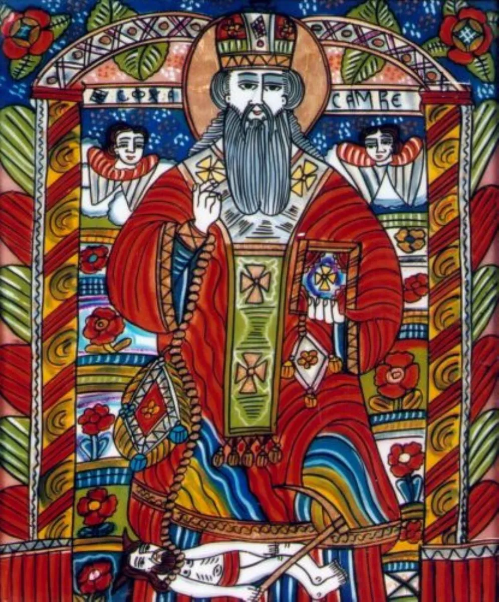 Sfântul Haralambie cu Ciuma, by Unknown, 1850