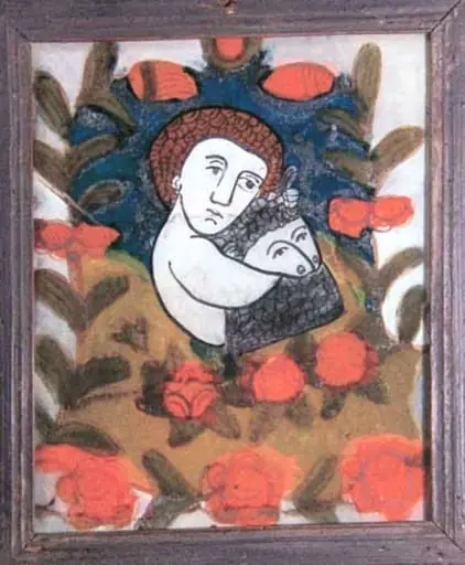 Sfântul Ioan cu mielul, by Unknown