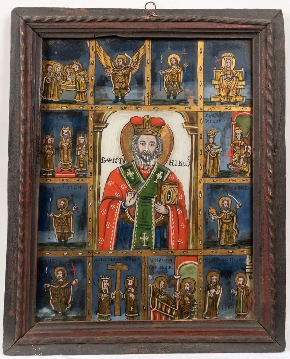 Sfântul Nicolae-prăznicar, by Unknown, 1901