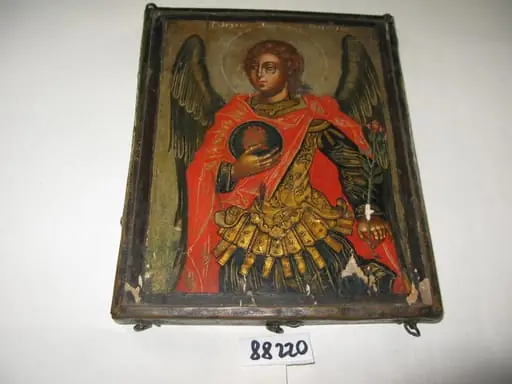 Sfinții Arhangheli Mihail și Gabriel Icoană pe lemn, prăznicar, by Unknown