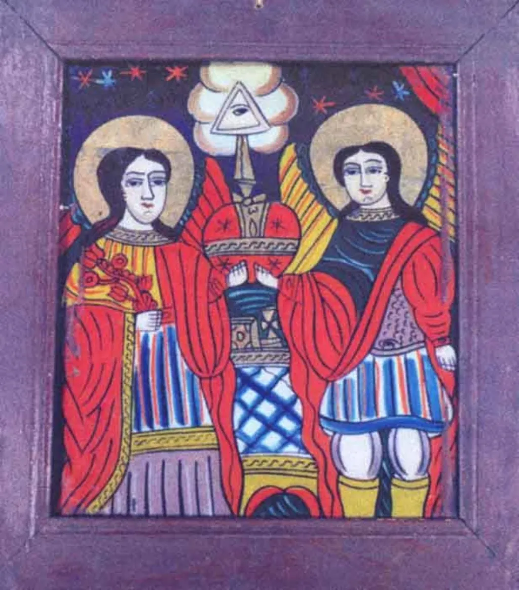 Sfinții Arhangheli Mihail și Gavril, by Unknown, 1850