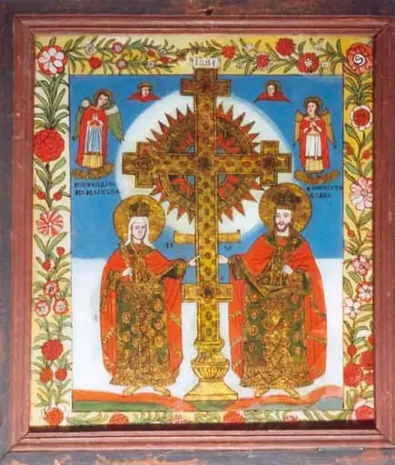 Sfinții Constantin și Elena, by Unknown