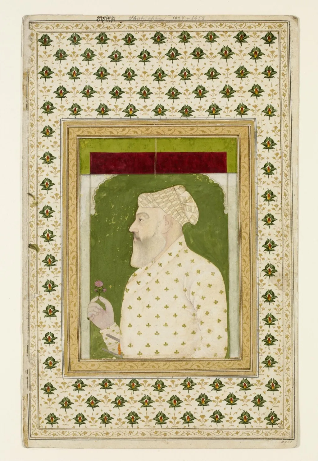 Shah Jahan, by Unknown, paint, 1750