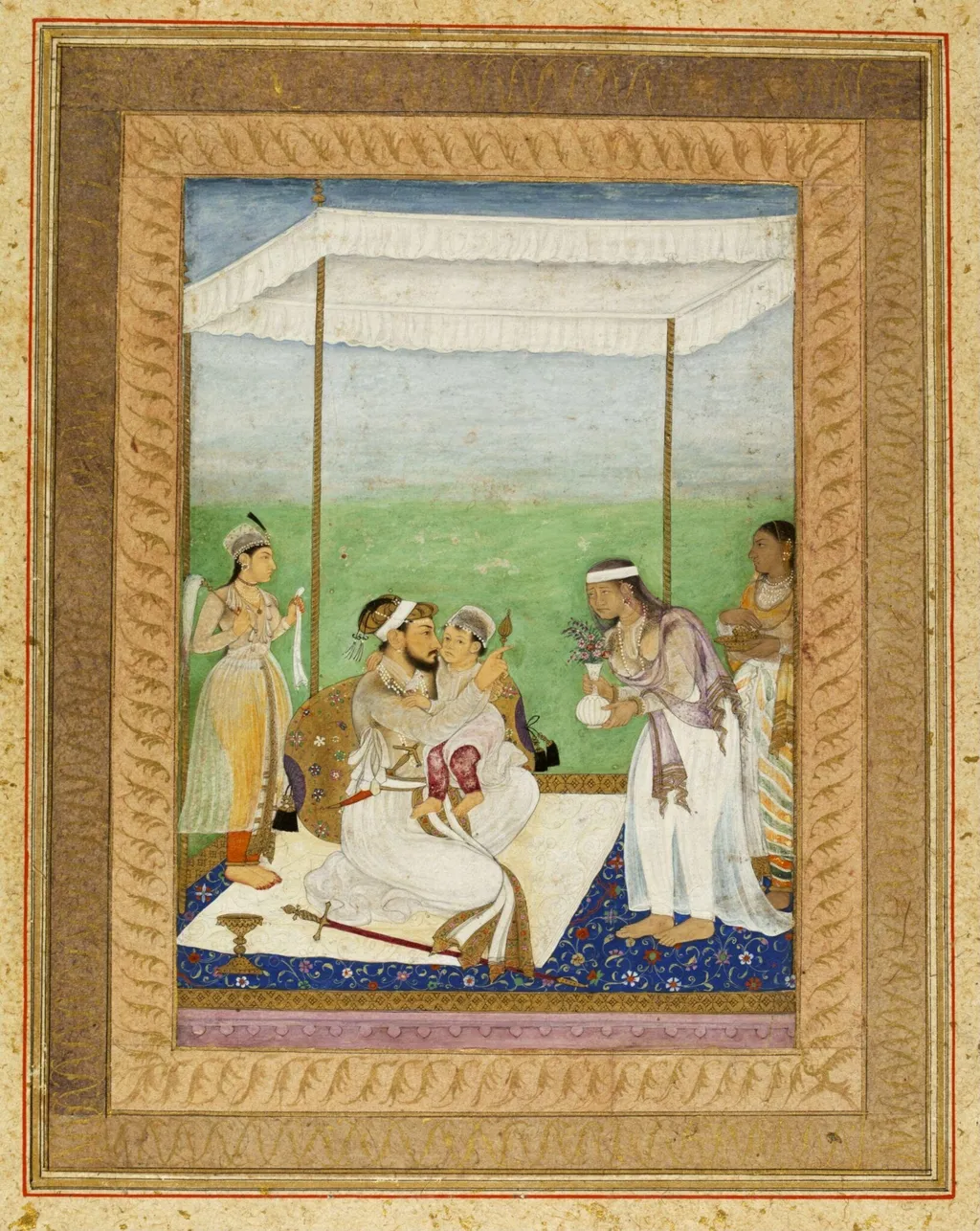 Shah Jahan, by Unknown, paint, 1620