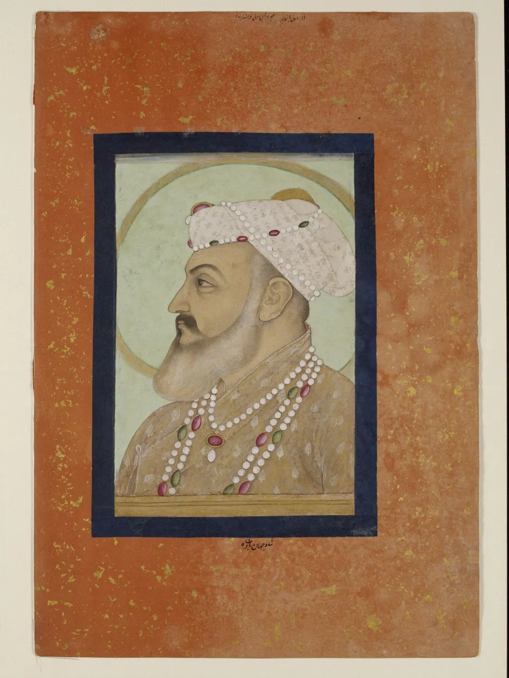 Shah Jahan, by Unknown, paint, 1710