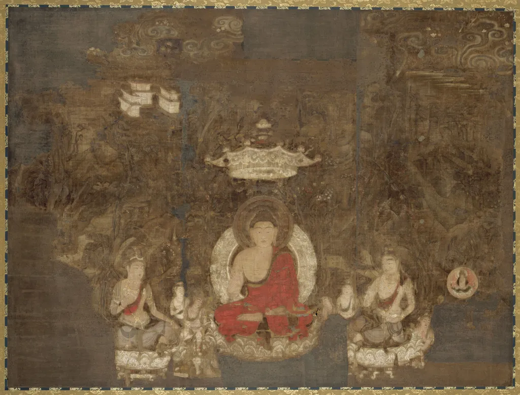 Shaka, the Historical Buddha, Preaching on Vulture Peak, by Unknown, unspecified