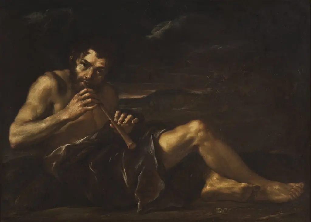 Shepherd Playing the Pipe, by Unknown