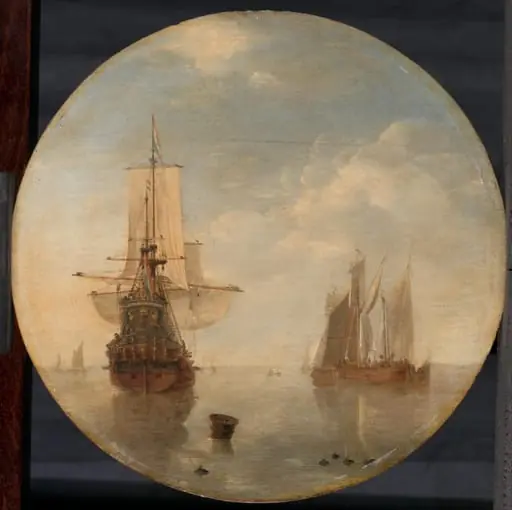Ships at Anchor, by Unknown