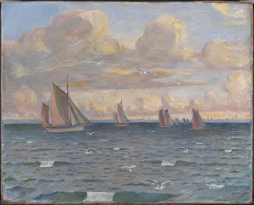 Ships in the Sound, by Unknown