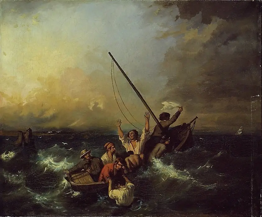 Shipwreck, by Unknown