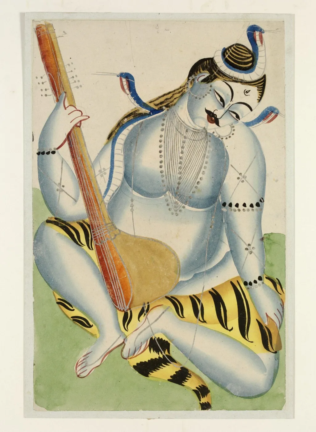 Shiva, by Unknown, paint, 1880