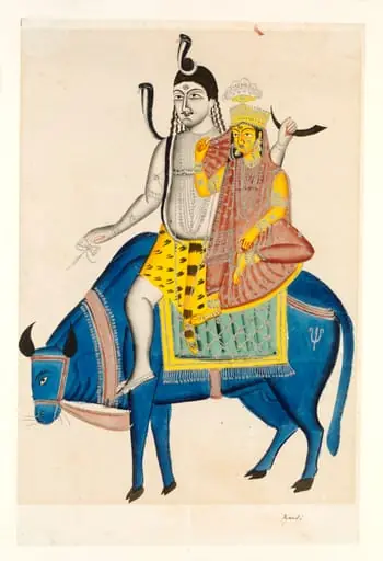 Shiva and Parvati on Nandi, by Unknown