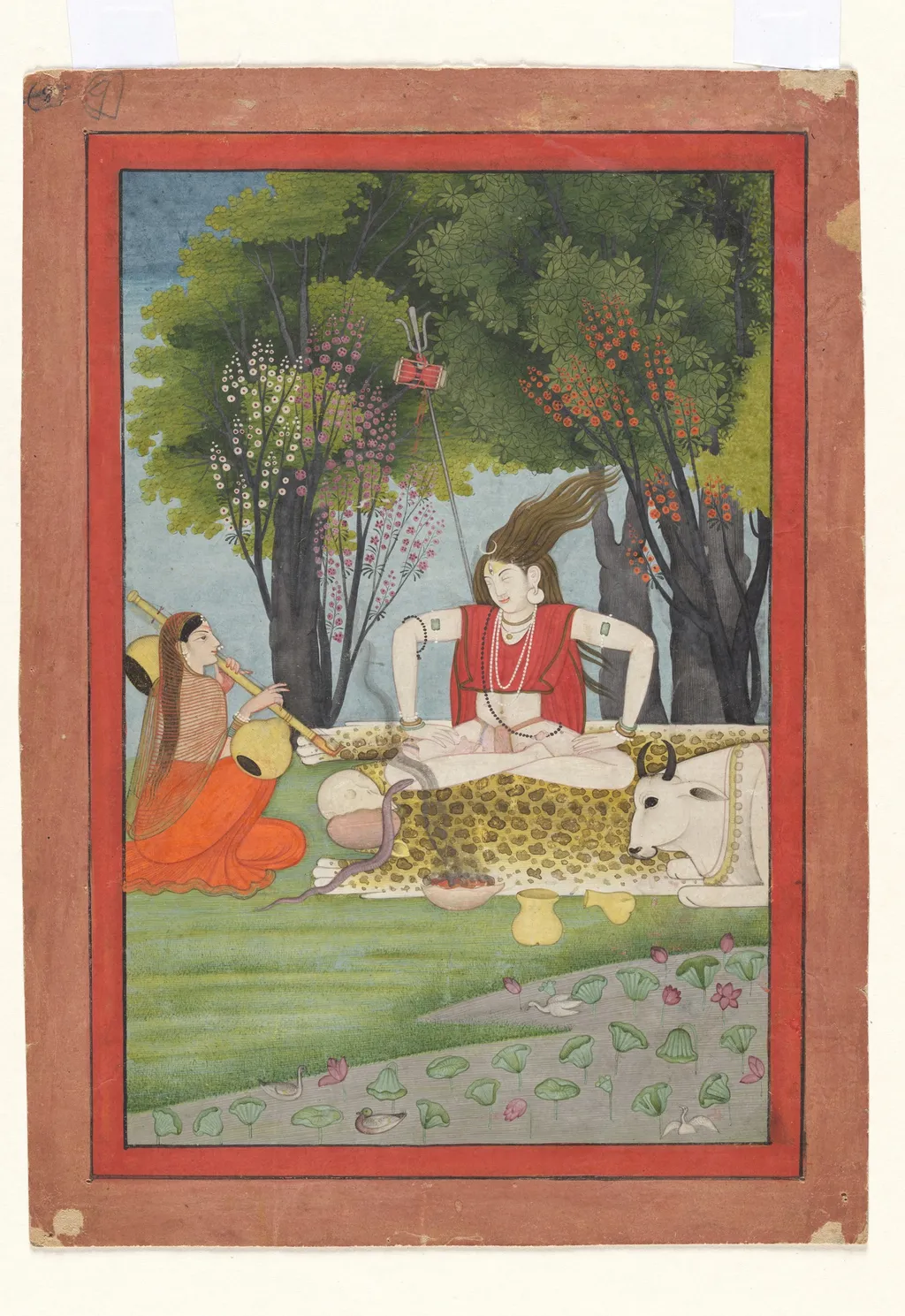 Shiva enraged by Parvati's interruption of his meditation, by Unknown, unspecified, 1805