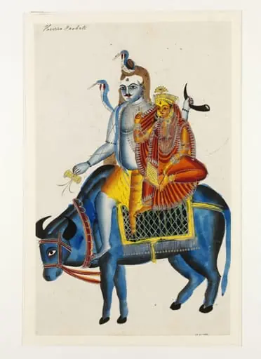 Shiva, Parvati and Nandi, by Unknown