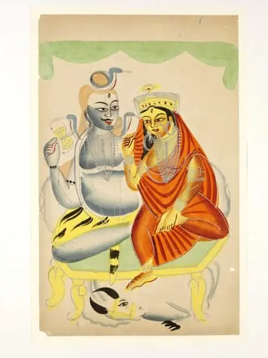 Shiva, Parvati and Nandi, by Unknown