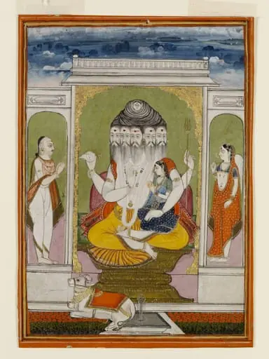 Shiva, Parvati and Nandi, by Unknown