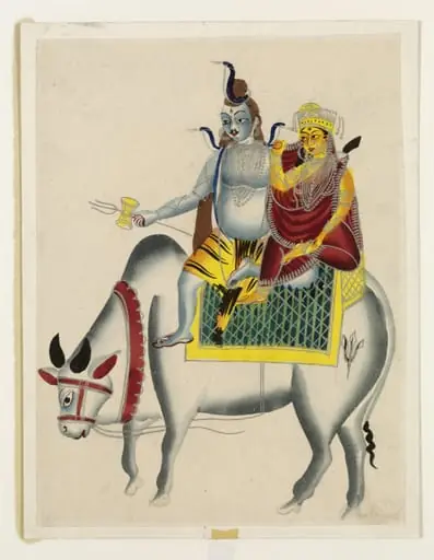 Shiva, Parvati and Nandi, by Unknown