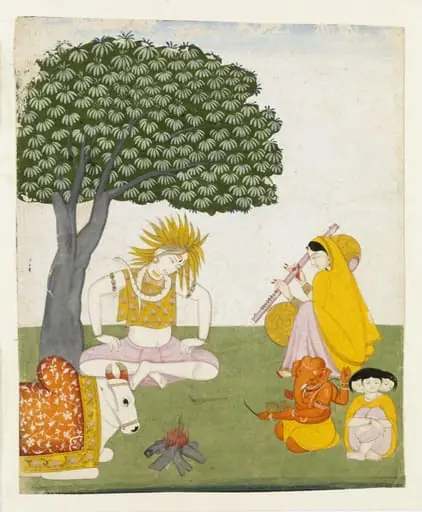 Shiva, Parvati, Ganesh and Karttikeya, by Unknown