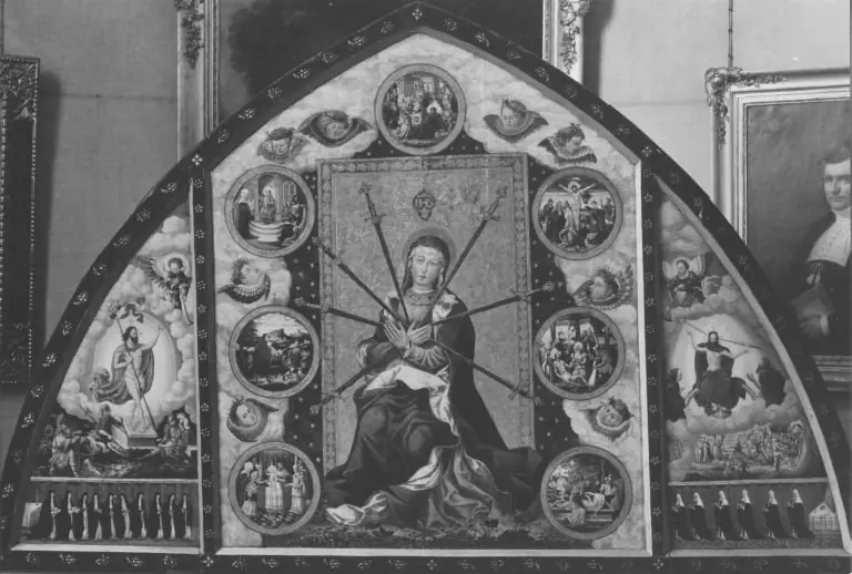 Sieben Schmerzen Mariens: Mitteltafel, by Unknown