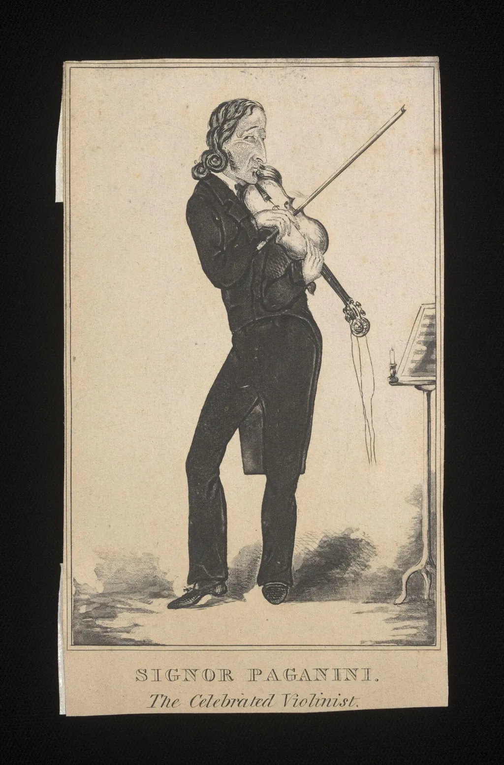 Signor Paganini, by Unknown, 1850