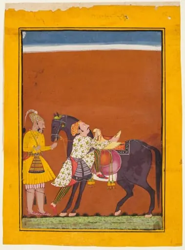 Sindhu (Saindhava) Ragaputra of Shri Raga, from a Ragamala, by Unknown