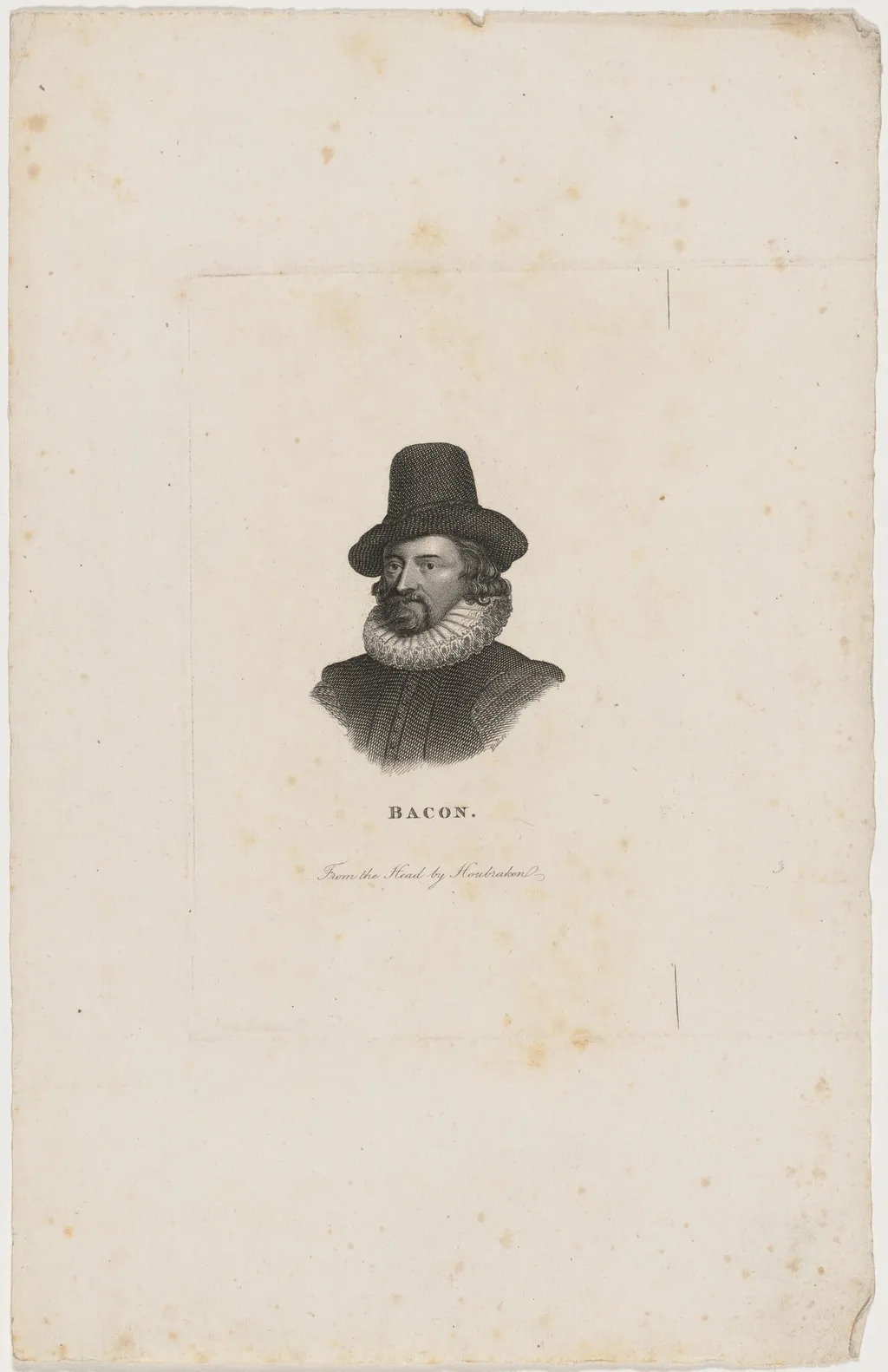Sir Francis Bacon, by Unknown, ink, 1850