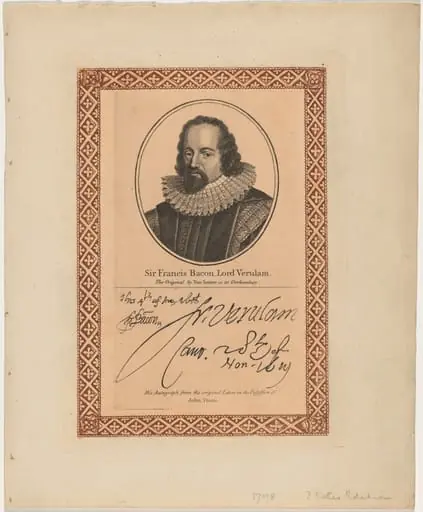Sir Francis Bacon, Lord Verulam, by Unknown