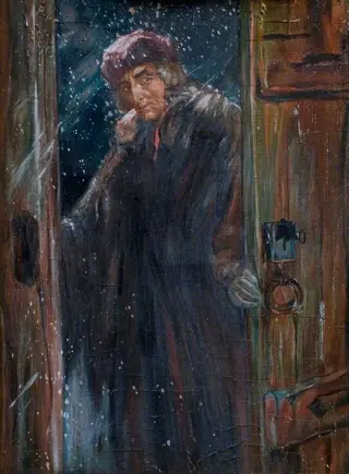 Sir Henry Irving (1838–1905), as Mathias in 'The Bells' by Leopold Lewis, by Unknown, 1905