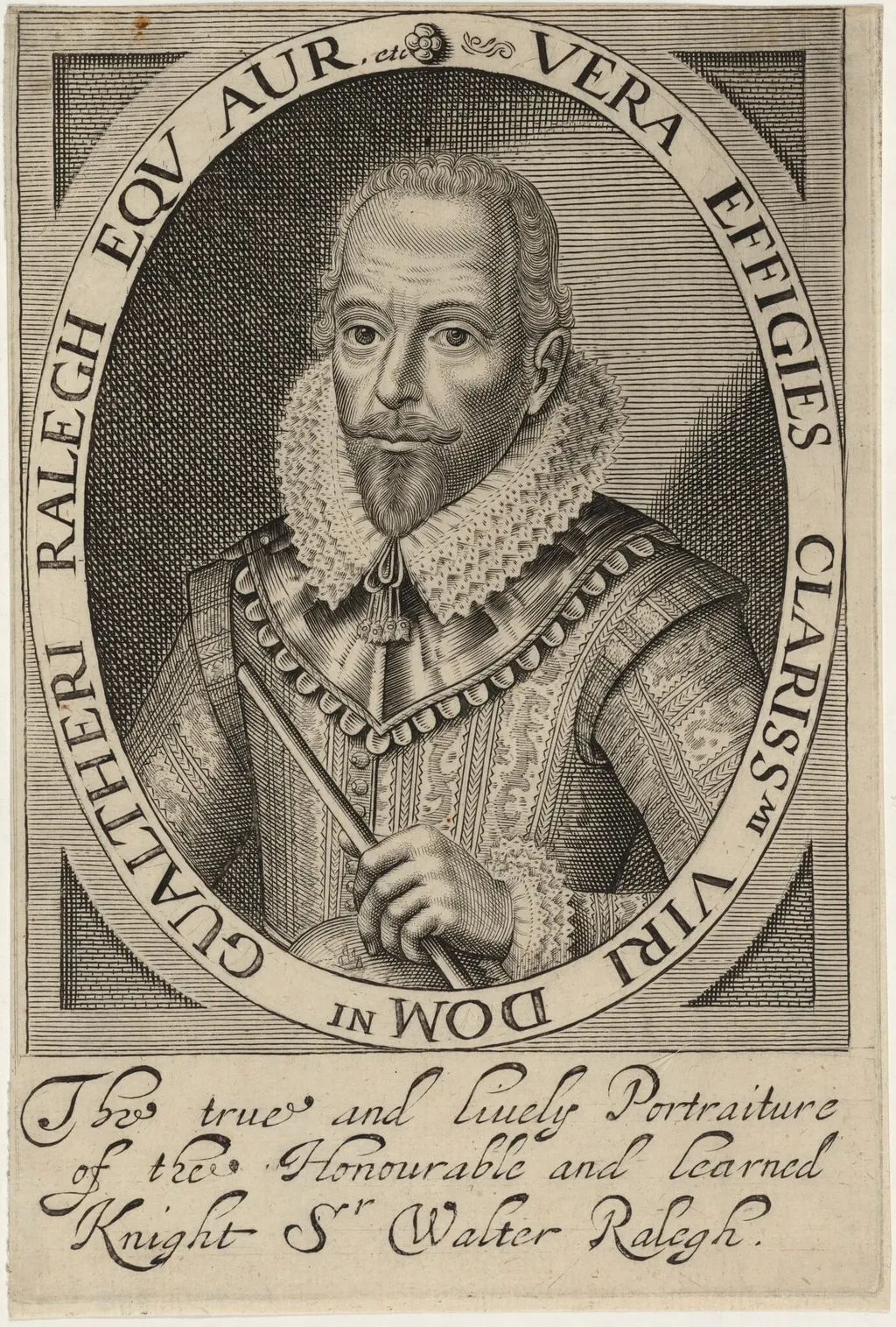 Sir Walter Raleigh, by Unknown, ink, 1621
